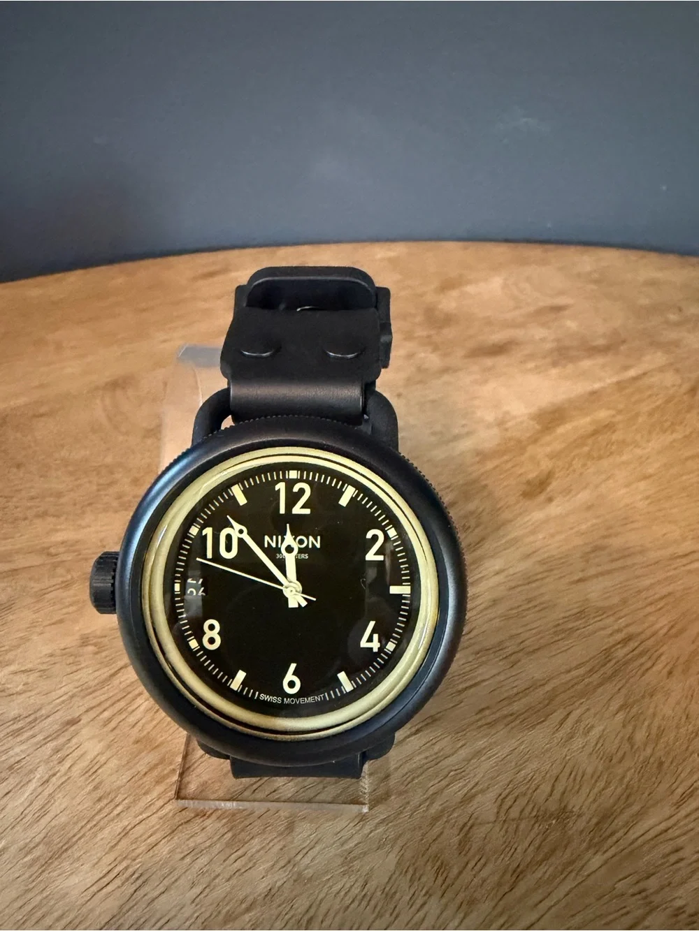 Nixon The October Black Watch with Gold Accents